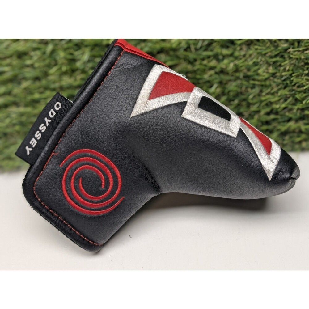 Odyssey DFX Black Putter Headcover Only Head Cover Black Red Hook Loop